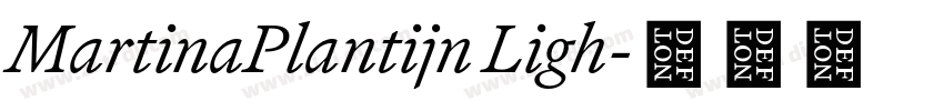 MartinaPlantijn Ligh字体转换